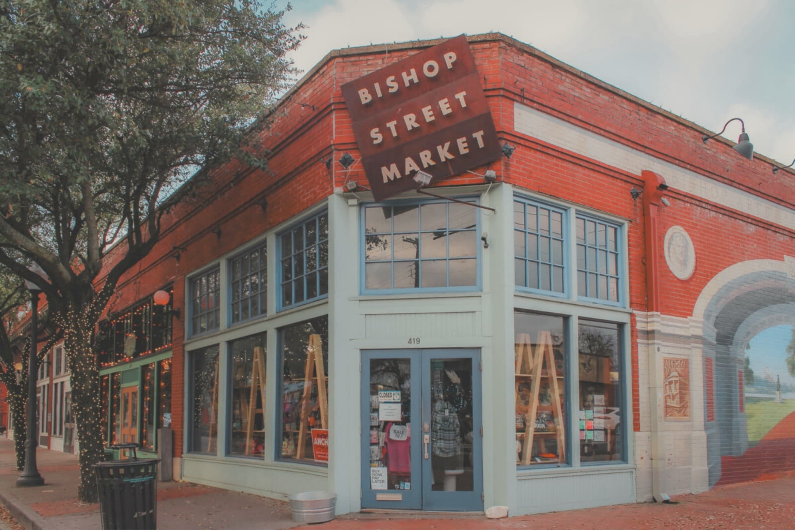 Bishop Street Market, one of the shops a short walk from the venue